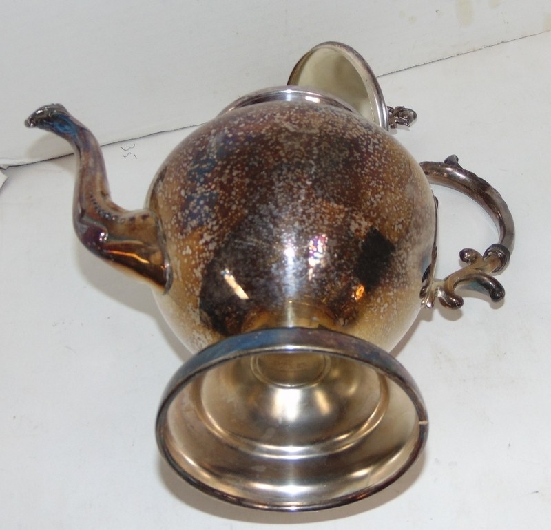 Vintage Lot Birmingham Silver Co. Silverplate Teapots Creamer Sugar