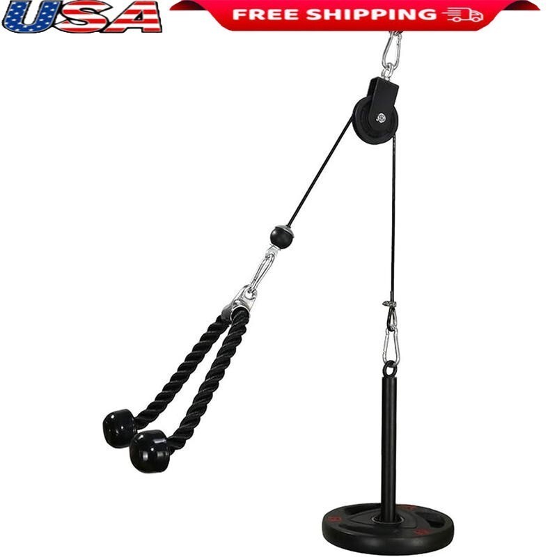 Pull Down and Lift Weight Pulley System Cable Machine Pulley Attachment Triceps