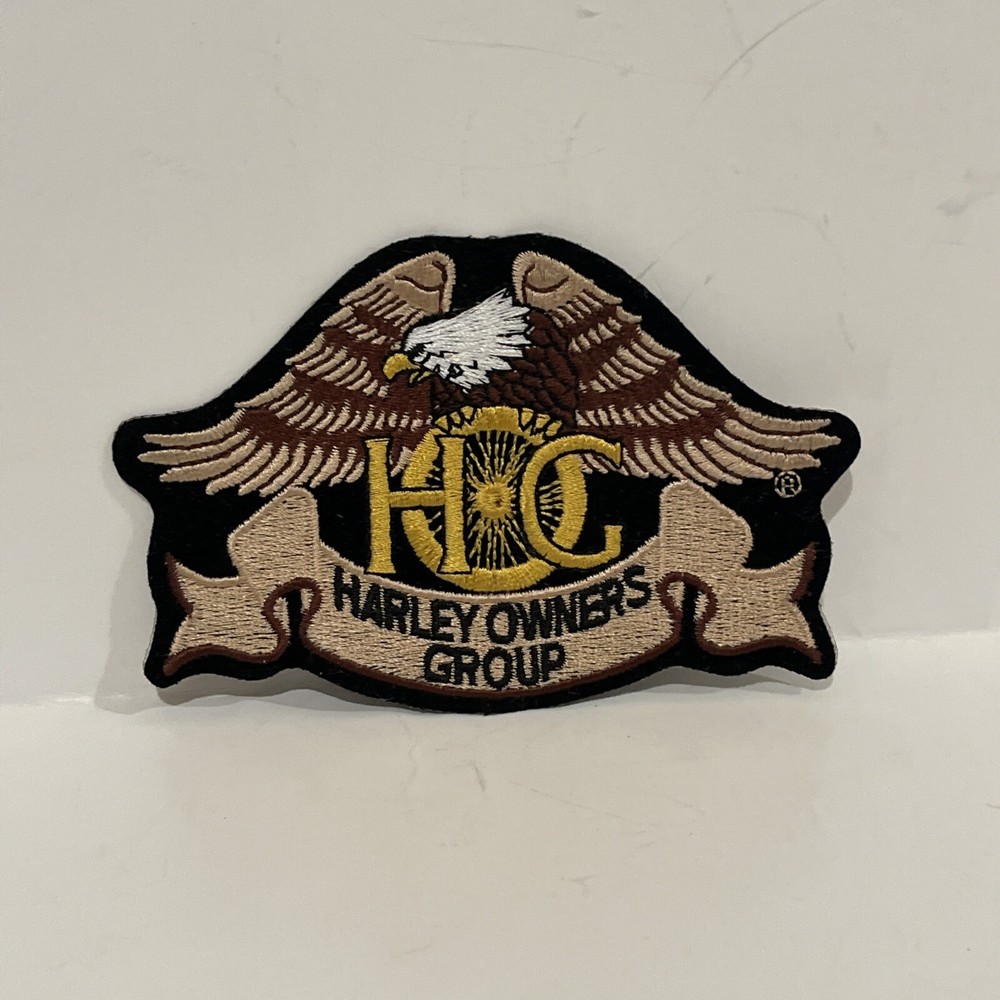 HOG HARLEY DAVIDSON Motorycycle Owners Group Embroidered Eagle Jacket 5" Patch