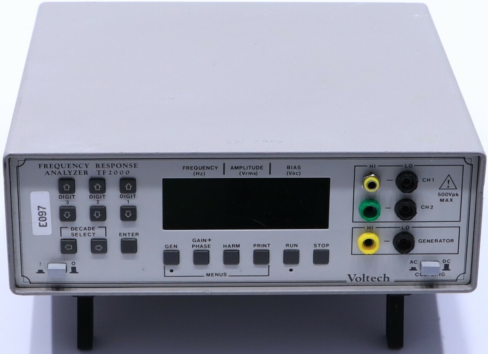 VOLTECH TF2000 FREQUENCY RESPONCE ANALYZER