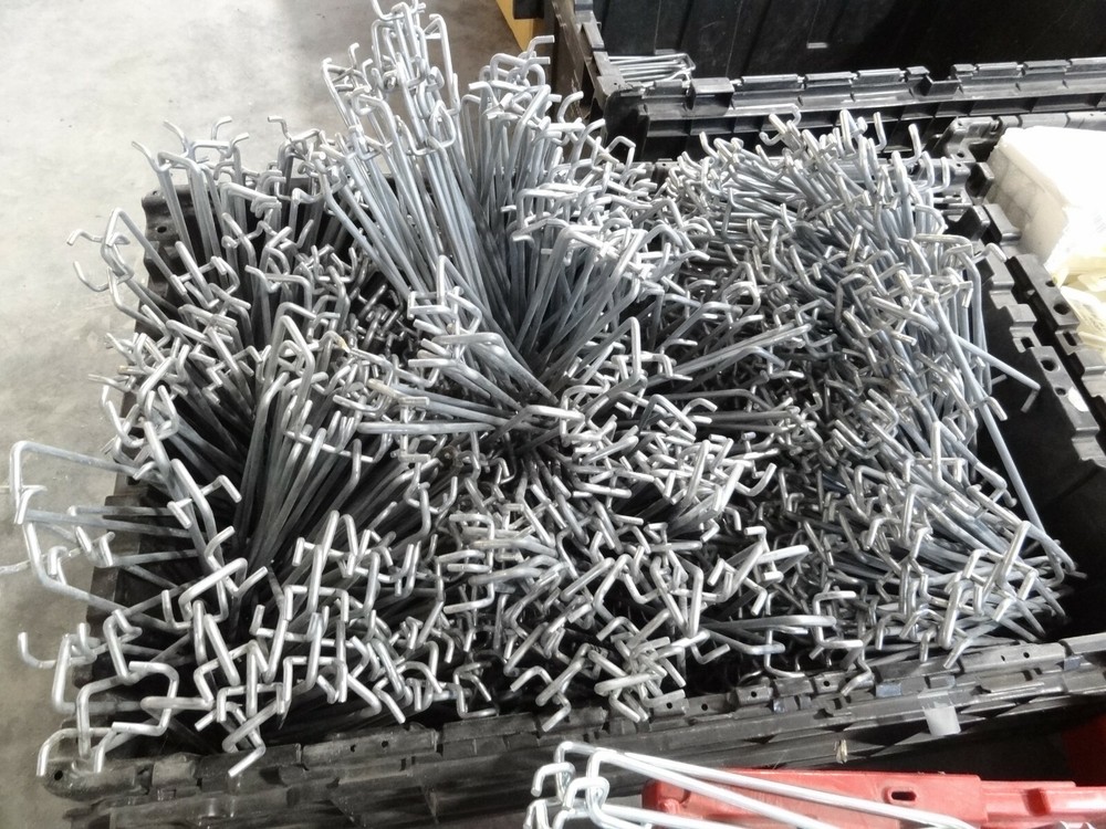 10" pegboard retail wall hooks