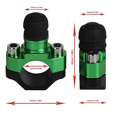 CNC Motorcycle ATV Water Proof Engine Start Stop Kill Switch Button for Green