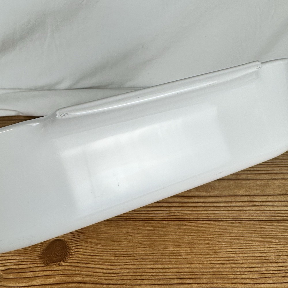 Corning Ware Open Roaster Lasagna Pan Plain White 13” x11” A-21-B-N Baking Dish