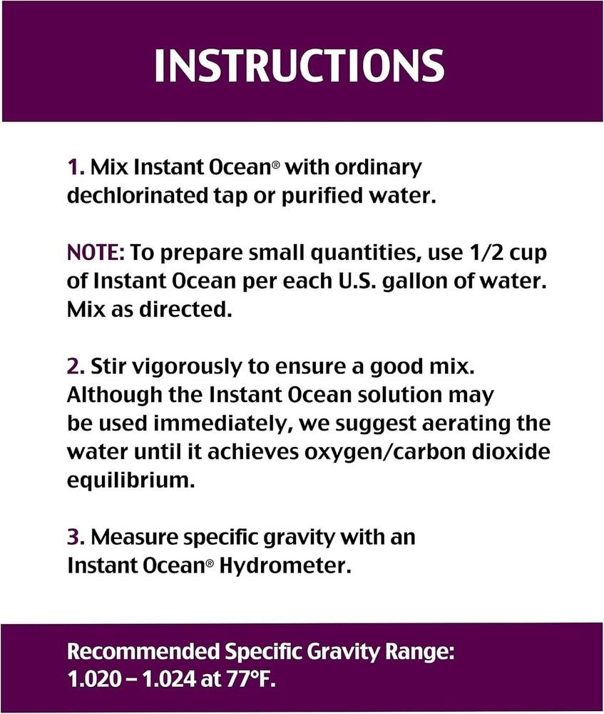 Nitrate & Phosphate-Free Sea Salt for Fish Tanks