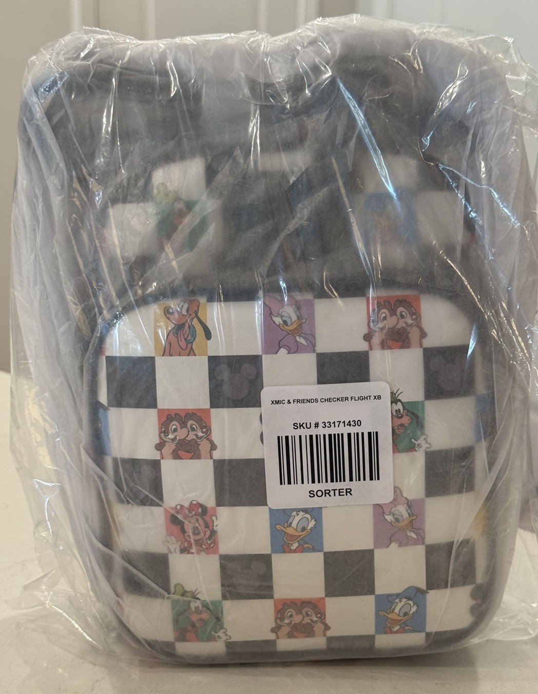 Loungefly Disney Mickey Mouse & Friends Checkered Boxlunch Crossbody Bag Purse