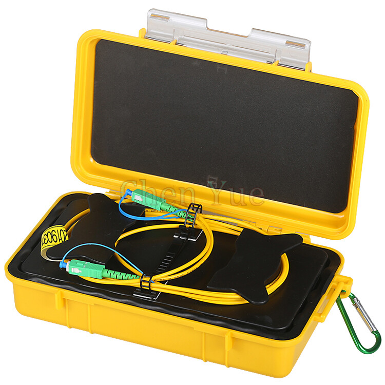 Fiber Cable Test OTDR Launch Cable Box 1000M SM SC/APC OTDR Dead Zone Eliminator