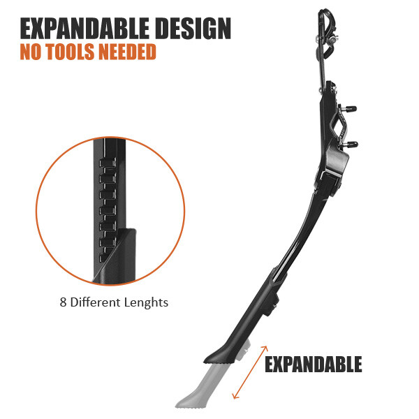 BV Bike Kickstand Rear Alloy Easy Adjustable Road MTB Side Kick Stand 24"-29"