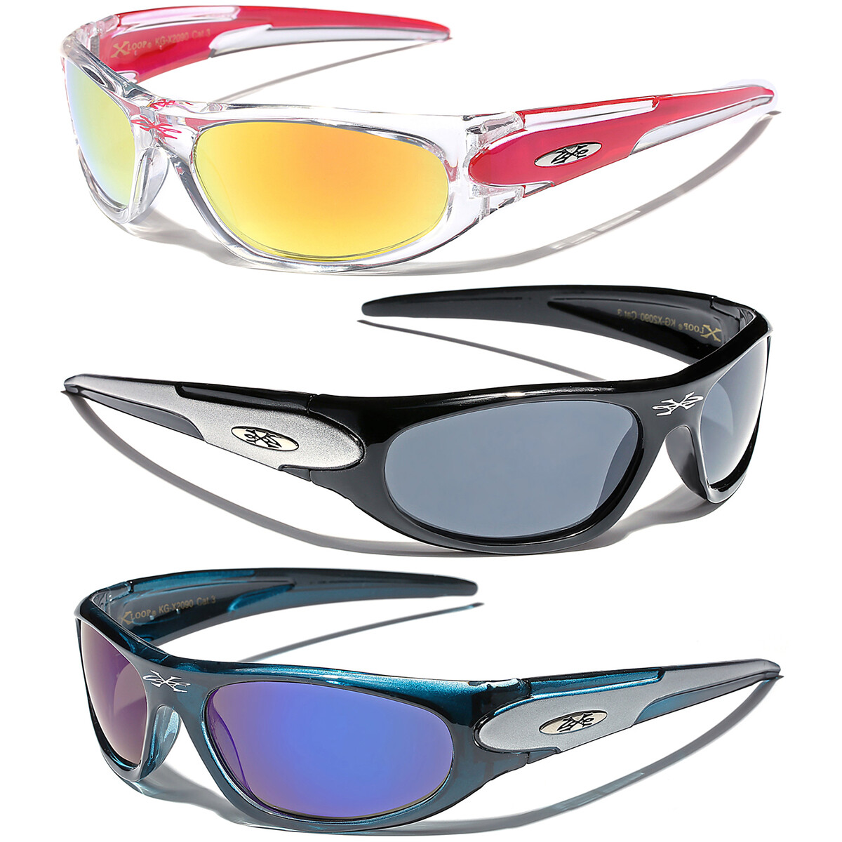 3-PACK DEAL Children Age 2-8 Toddlers Kids Glasses Sport Boys Bulk Sunglasses