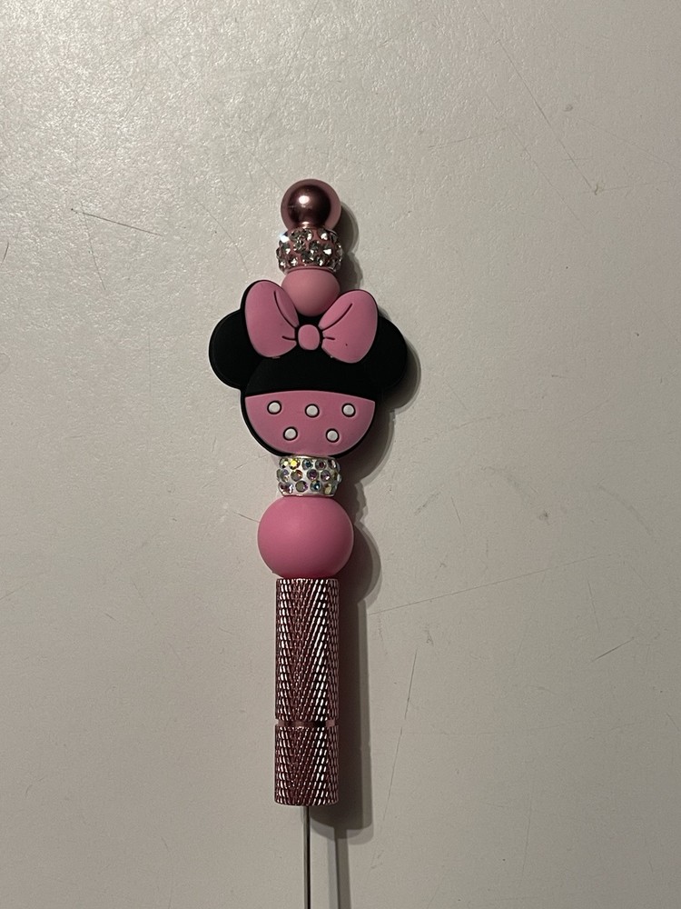 Pink Mouse Ears Silicone Beaded Seam Ripper
