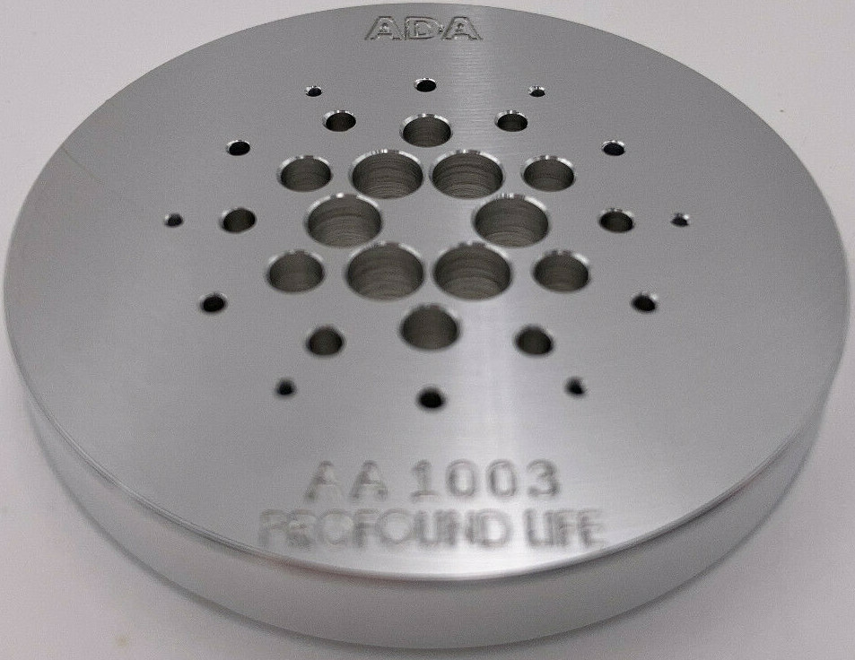 Commemorative Cardano ADA Crypto Token - Aluminum