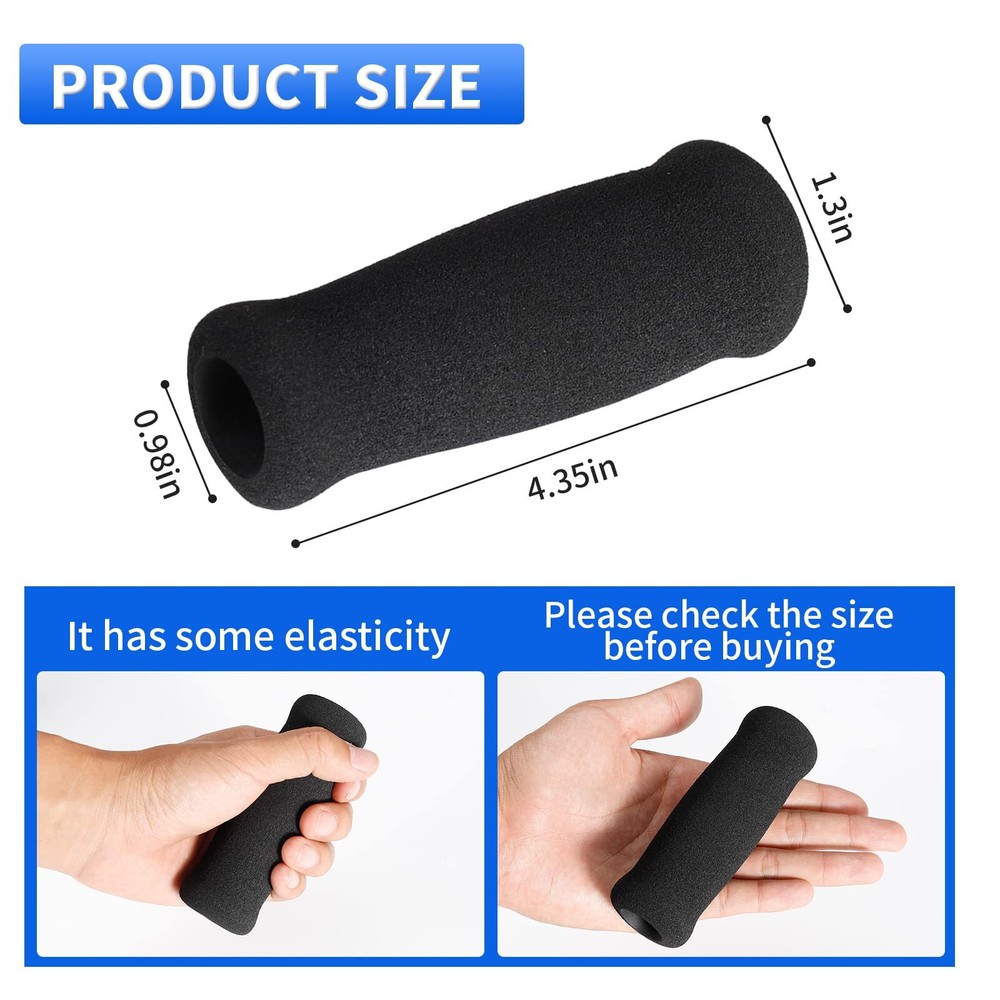 4Pcs Heavy Duty Foam Cane Handle Grip Replacement