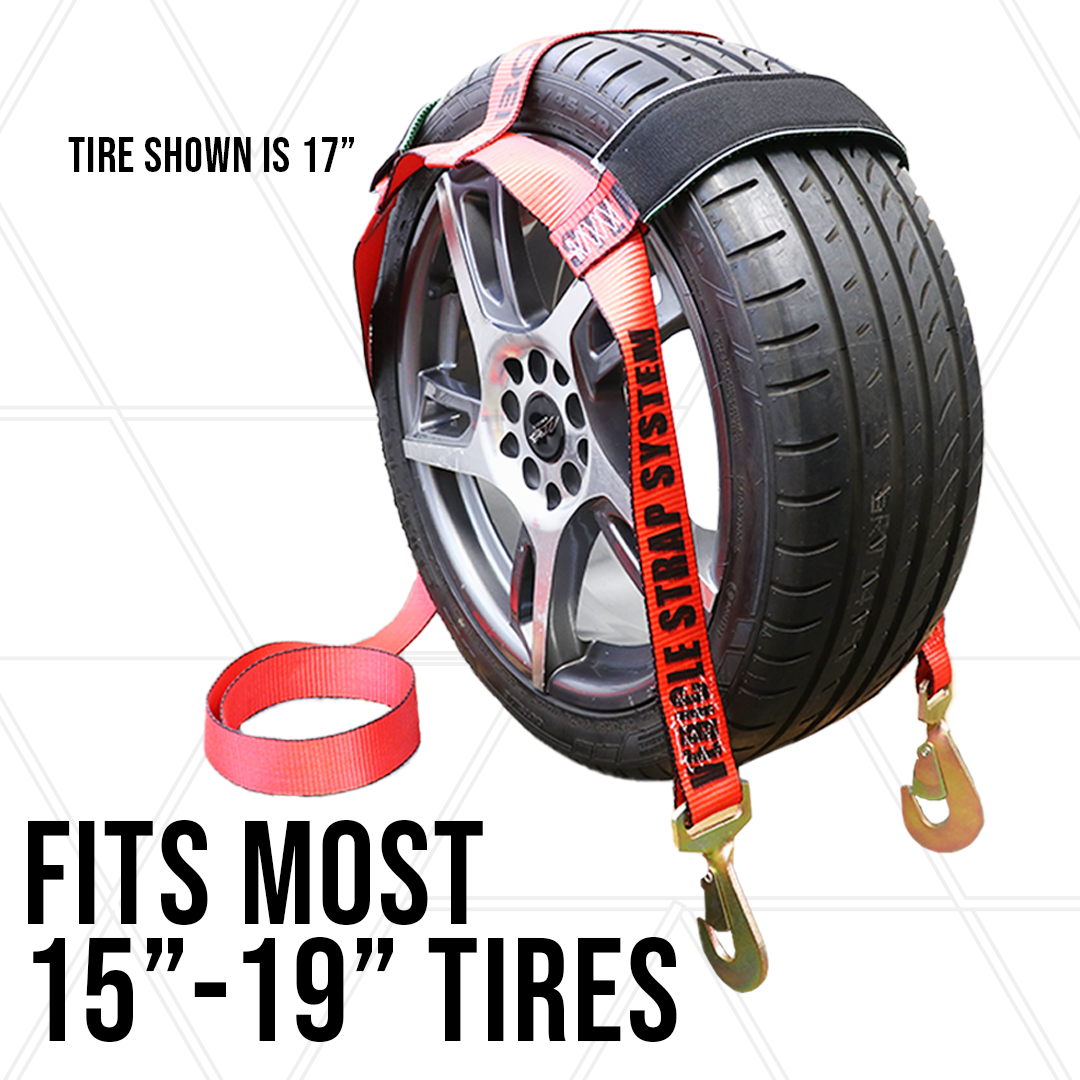 Pro Basket Tie Down Car Tire Strap Tow Dolly Snap Hook With Rubber Sleeve 2 Pack