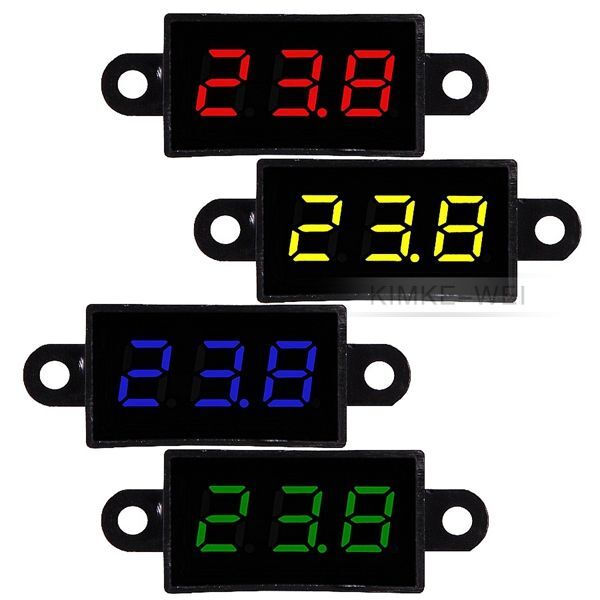 Mini DC 3.5-30V Waterproof 0.28" LED Digital Voltmeter Voltage Meter Panel New