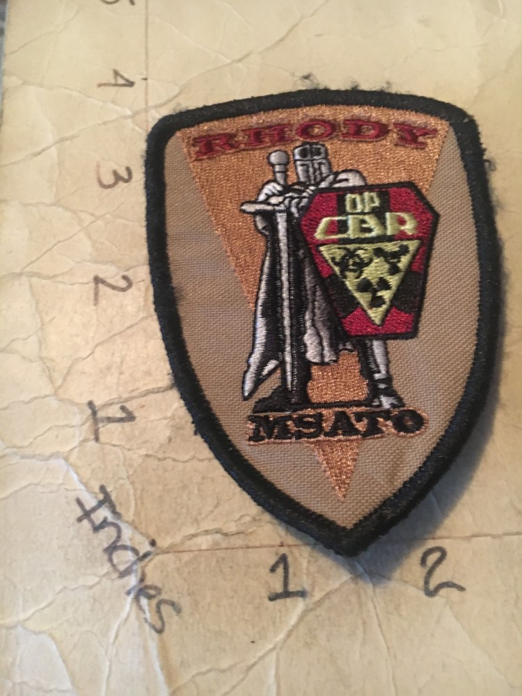 US Army Rhody MSATO Morale Patch 9/20/25 with hook & loop back