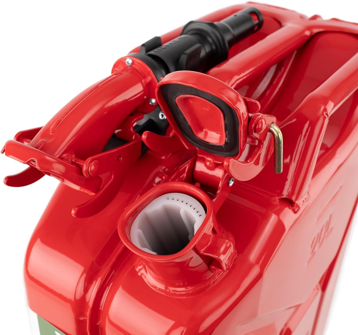Wavian USA Authentic NATO Jerry Can - 20L Red - Rust-Proof EPA & CARB Compliant