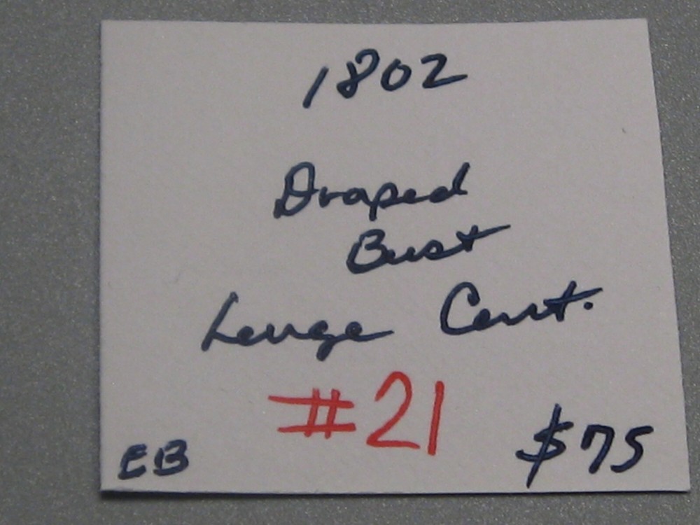 1802 Draped Bust Large Cent. #21