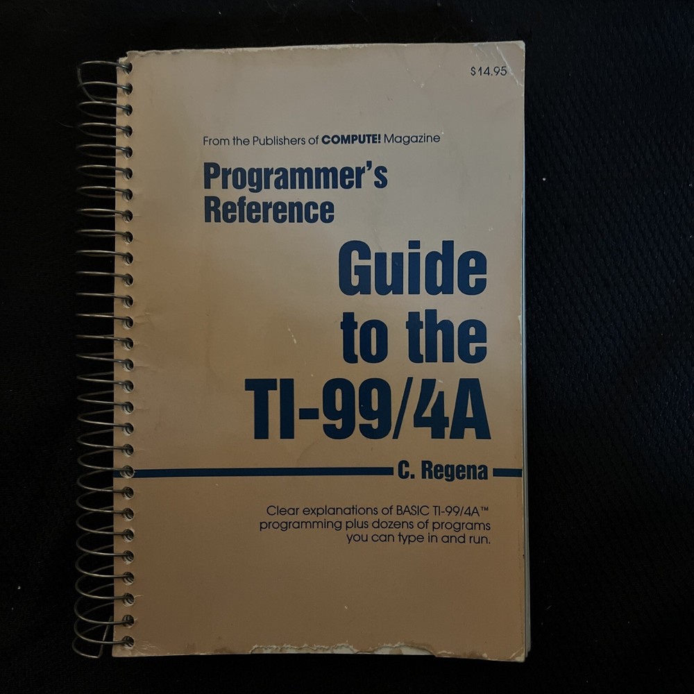 TI99/4A Programmers Reference, Beginners Basic, TI Games Books & Teach Cassettes
