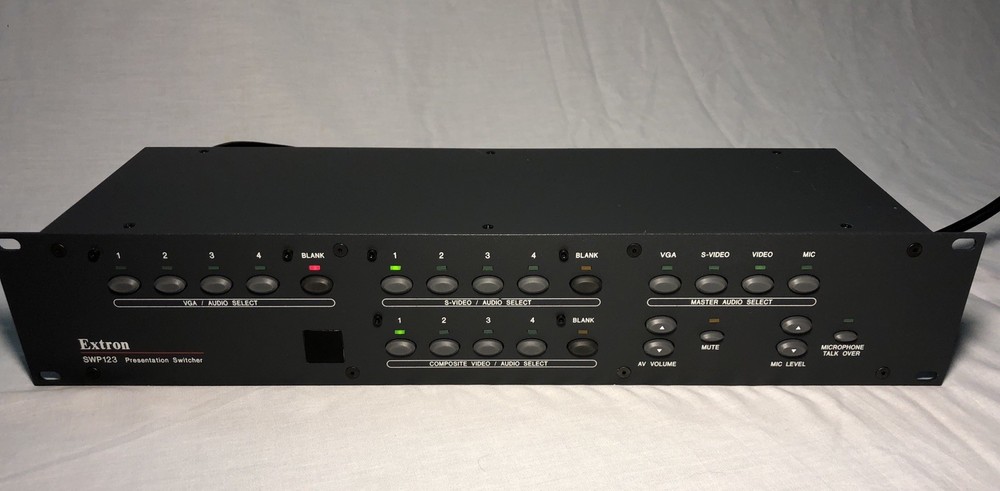Extron Swp123 Presentation Switcher With Power Cable Rack Mount