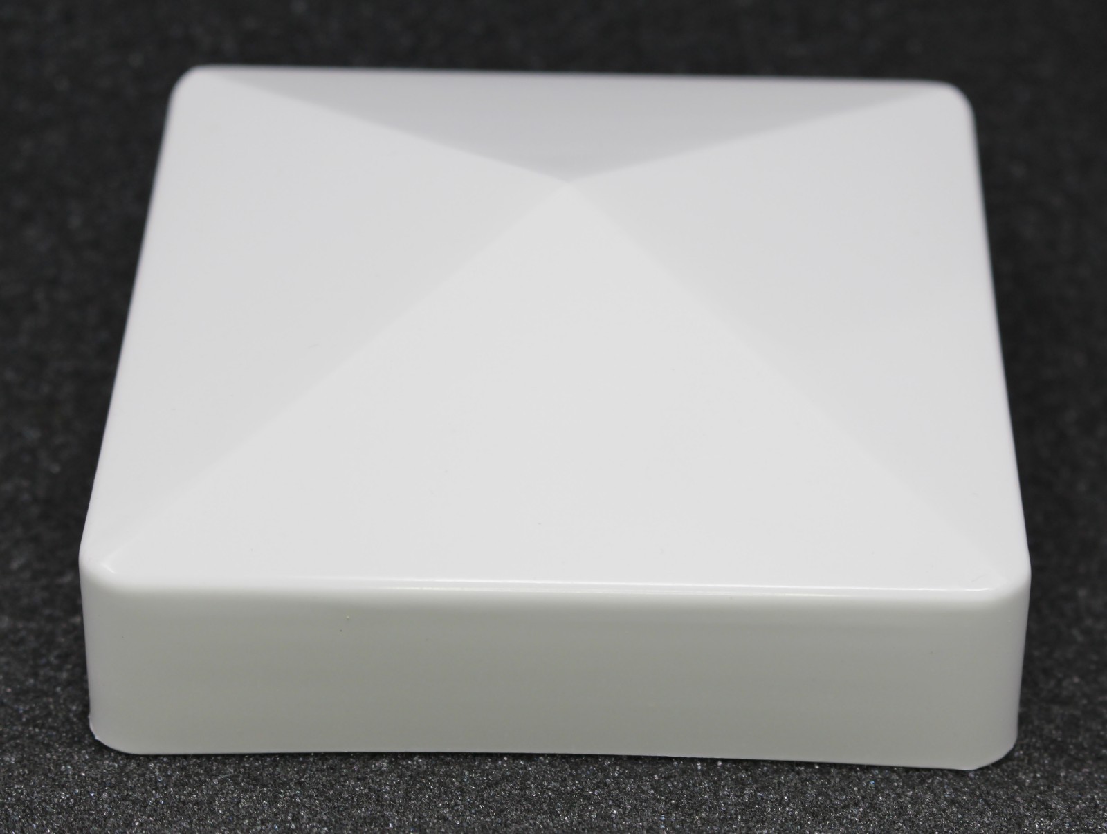 Fence Post Pvc or Vinyl Cap Plastic White True 4 x 4 pyramid 4x4 100 MM