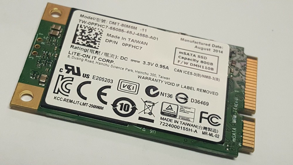 LITE-ON IT 80G BDMT-80M6M Solid State Drive Dell PFHC7