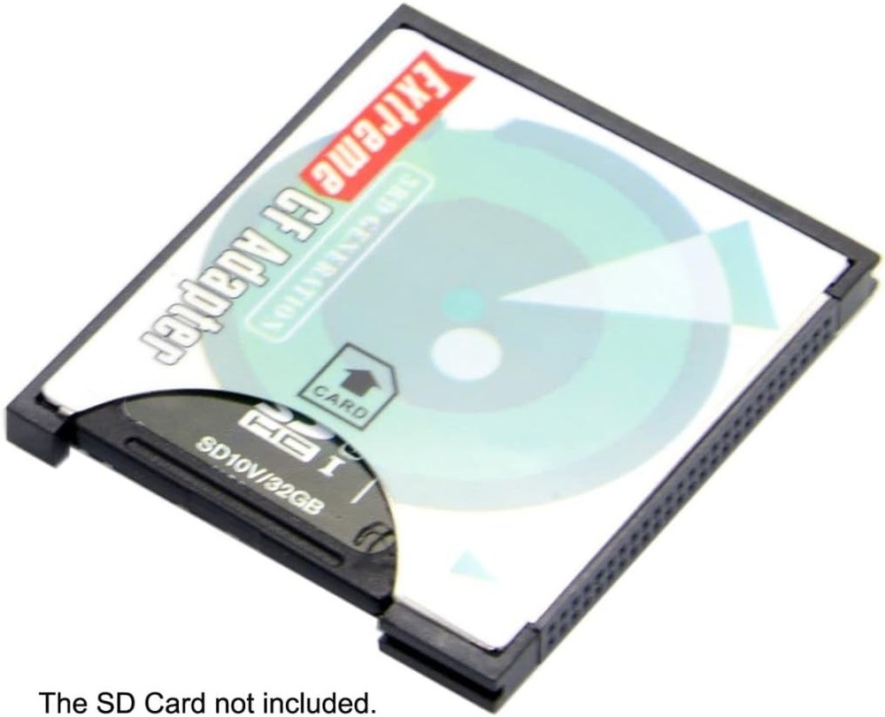 Chenyang SD SDHC SDXC to CF Compact Flash Memory Card Adapter Reader Blue