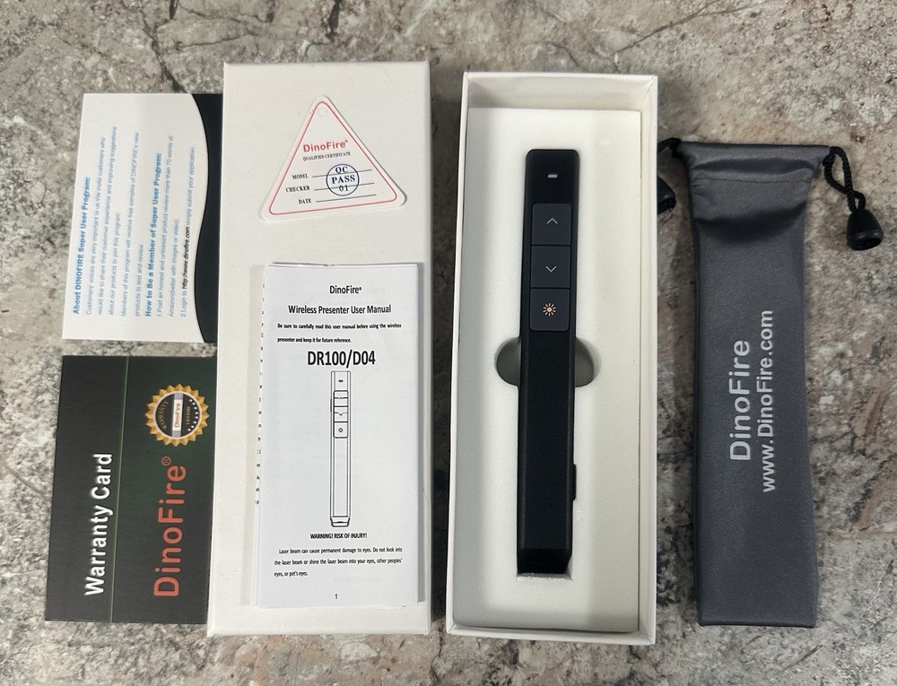 DinoFire Model DR100/D04 Wireless Presenter