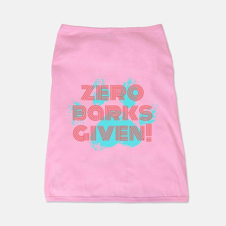 Zero Barks Given! Pet Tank