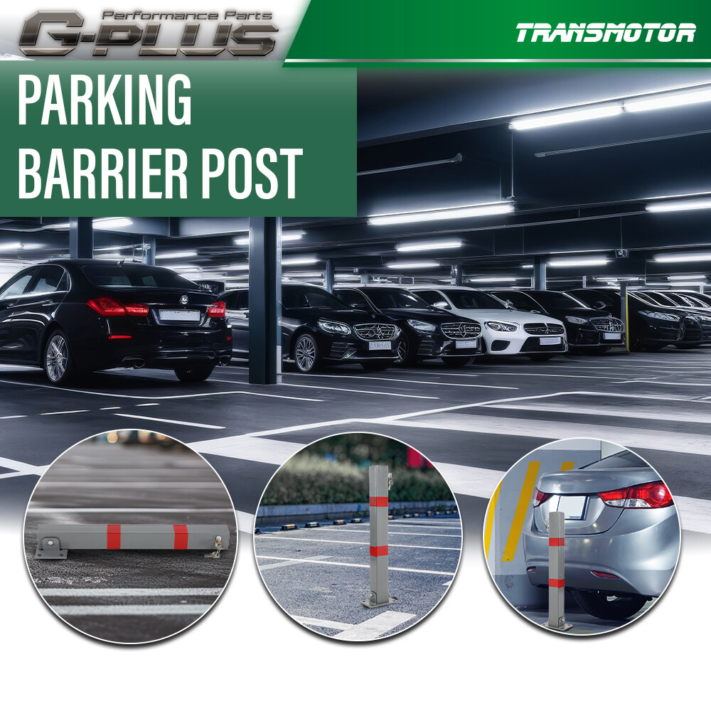 Square Heavy Duty Foldable Bolt Down Security Parking Post Bollard Driveway