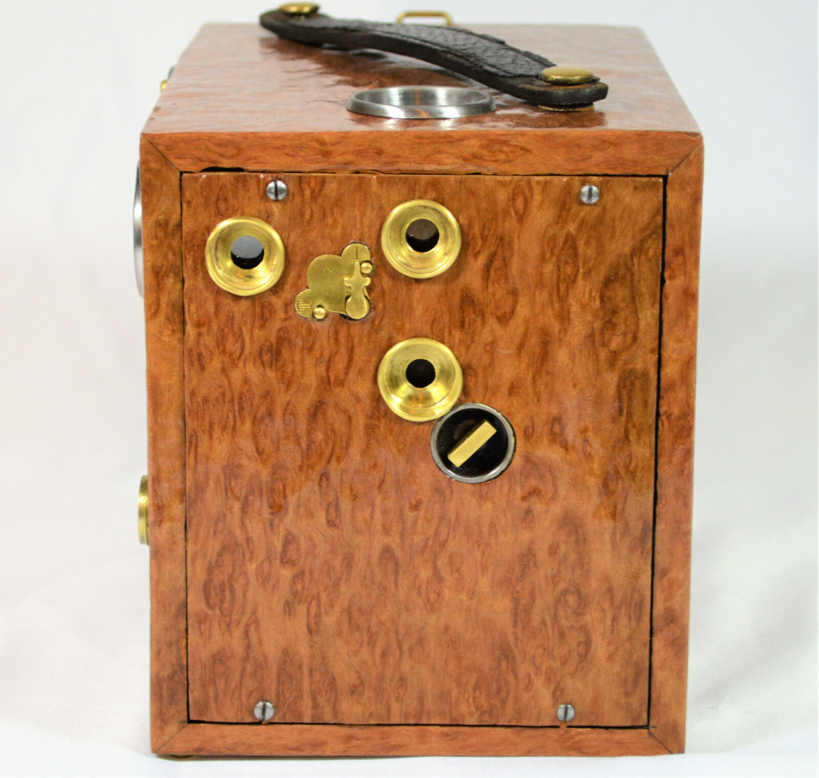 BOX CAMERA 123yr. ANTIQUE WESTERN MAGAZINE CYCLONE NO 5 c.1898 CUSTOM EUCALYPTUS