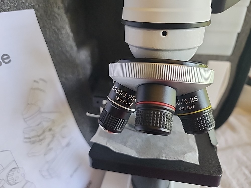 Biological Microscope In Case With All The Things You Need For A Great Learning