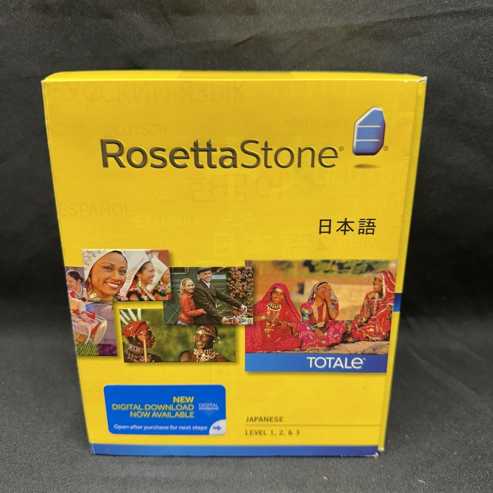 NEW Rosetta Stone Japanese Level 1, 2 & 3 Language Learning Software Set 2010