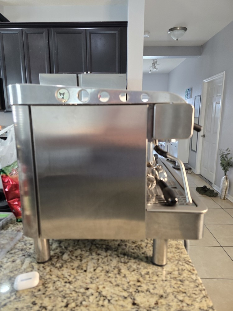 Strong Commercial Espresso Machine Silver Steam Wand Direct Connection