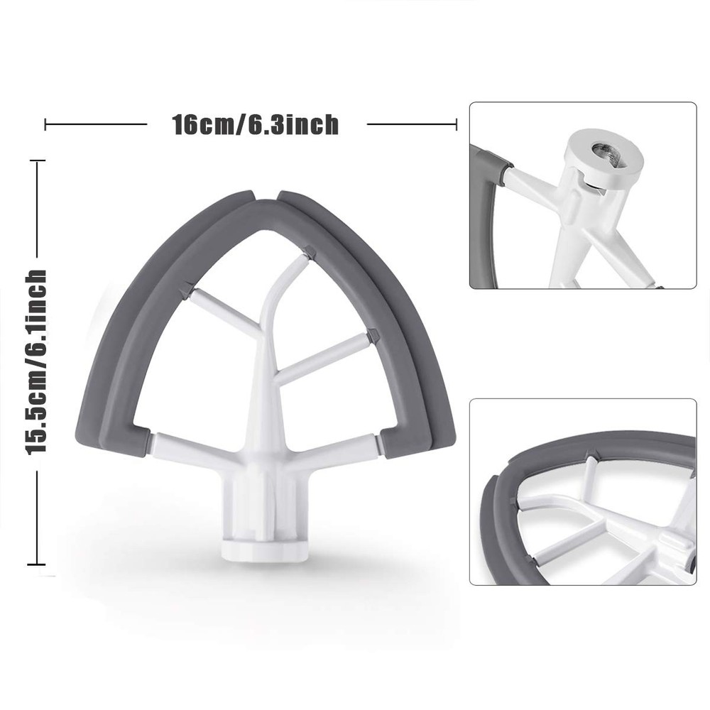 Flex Edge Beater for KitchenAid,Mixer Attachement Compatible With KitchenAid,...