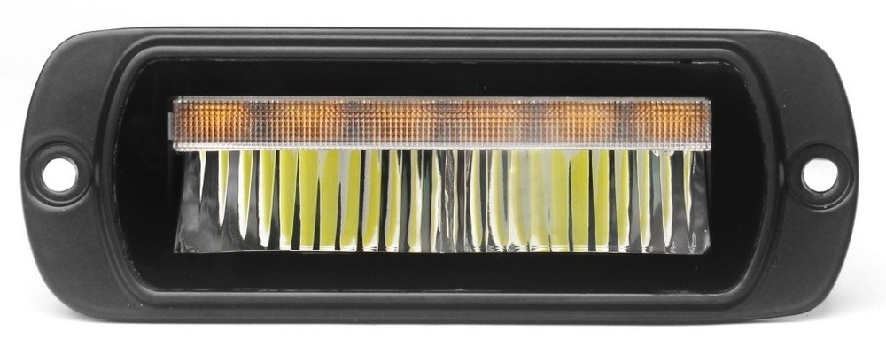 LED Work Light Reverse Light + Amber R65 LED Warning Strobe Lights Flush Mount