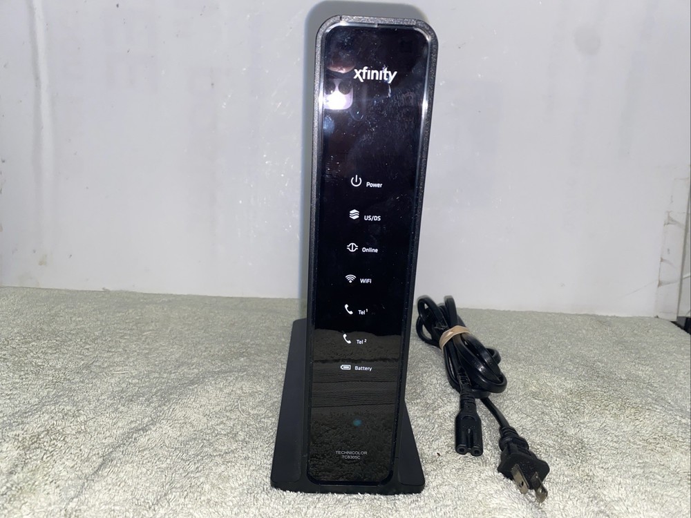 Technicolor TC8305C Xfinity Black WiFi Dual Band Wireless Cable Modem
