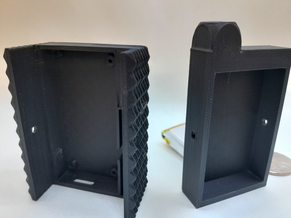 Meshtastic RAK WISBLOCK radio node case with ANTENNA . BLACK