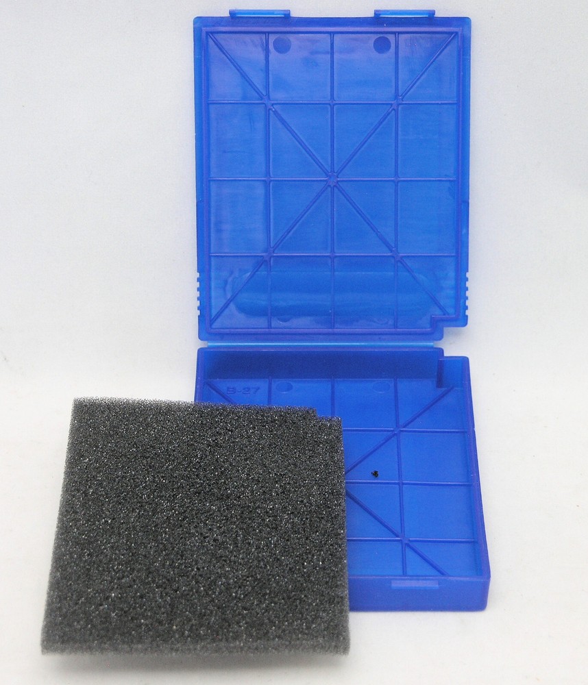 FunnyPlaying Game Case with Foam Insert - Vintage Retro - Blue
