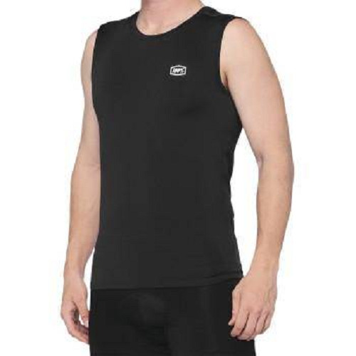 Open Box 100% Adult's Basecamp Sleeveless Base Layer Black Size Medium