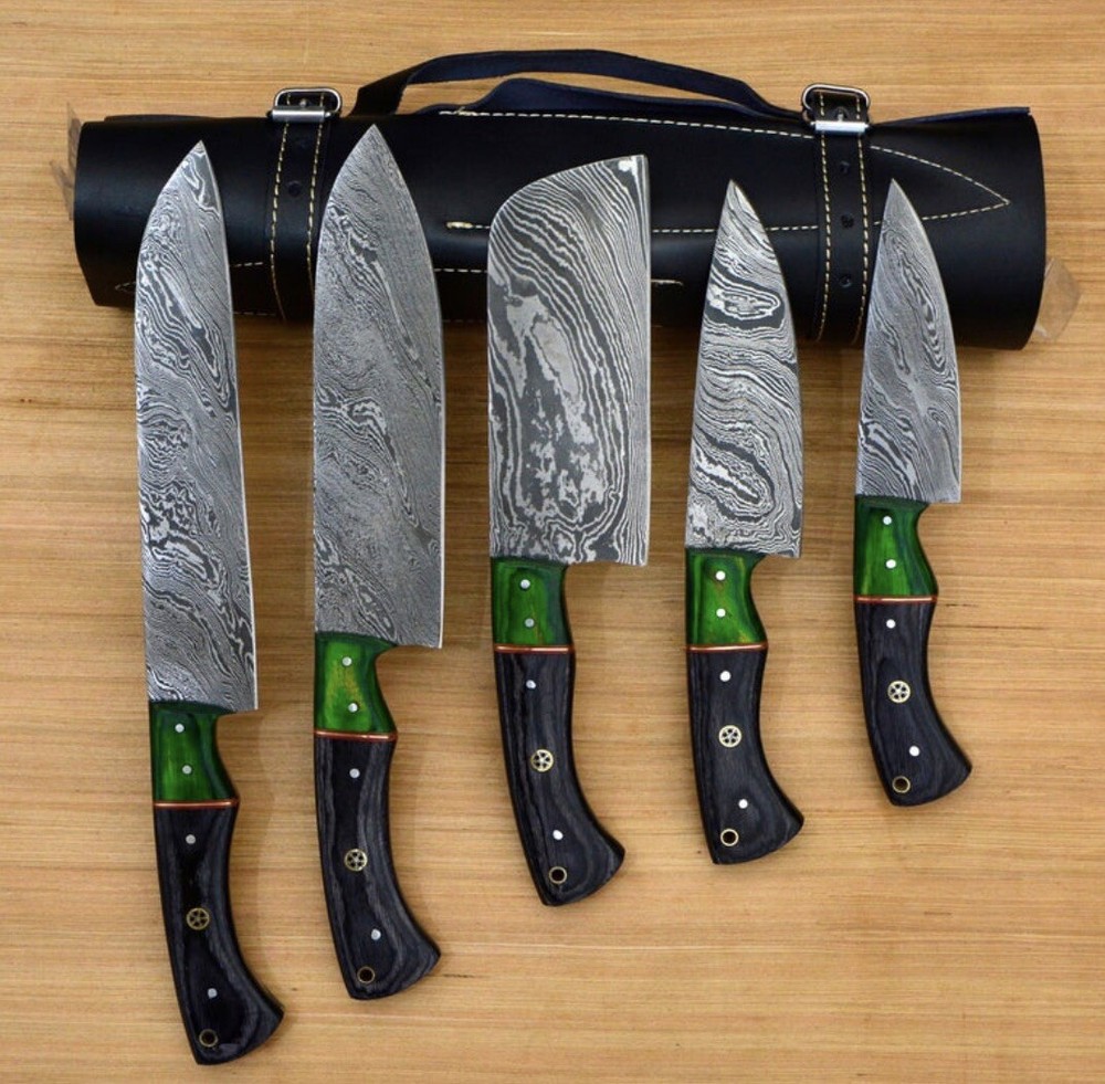 damascus chef knife set