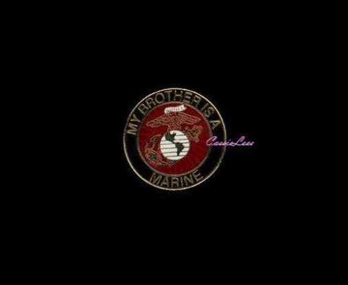 US USMC Brother + a custom promo pin