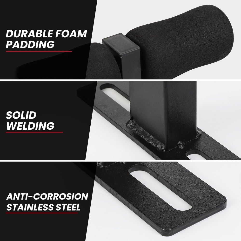 Nordic Hamstring Curl Squat Rack Attachment, Sit Up Assistant Device Abdomina...