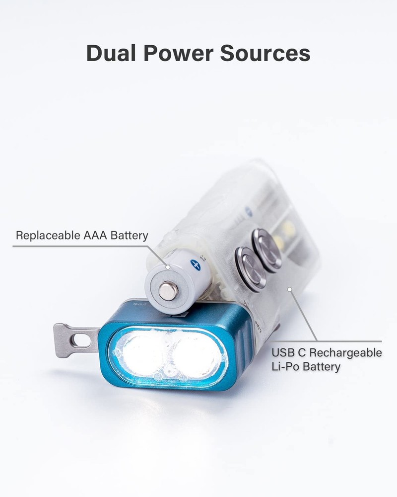 RovyVon E7 Rechargeable EDC Flashlight USB C, Small Bright Keychain Flashligh...