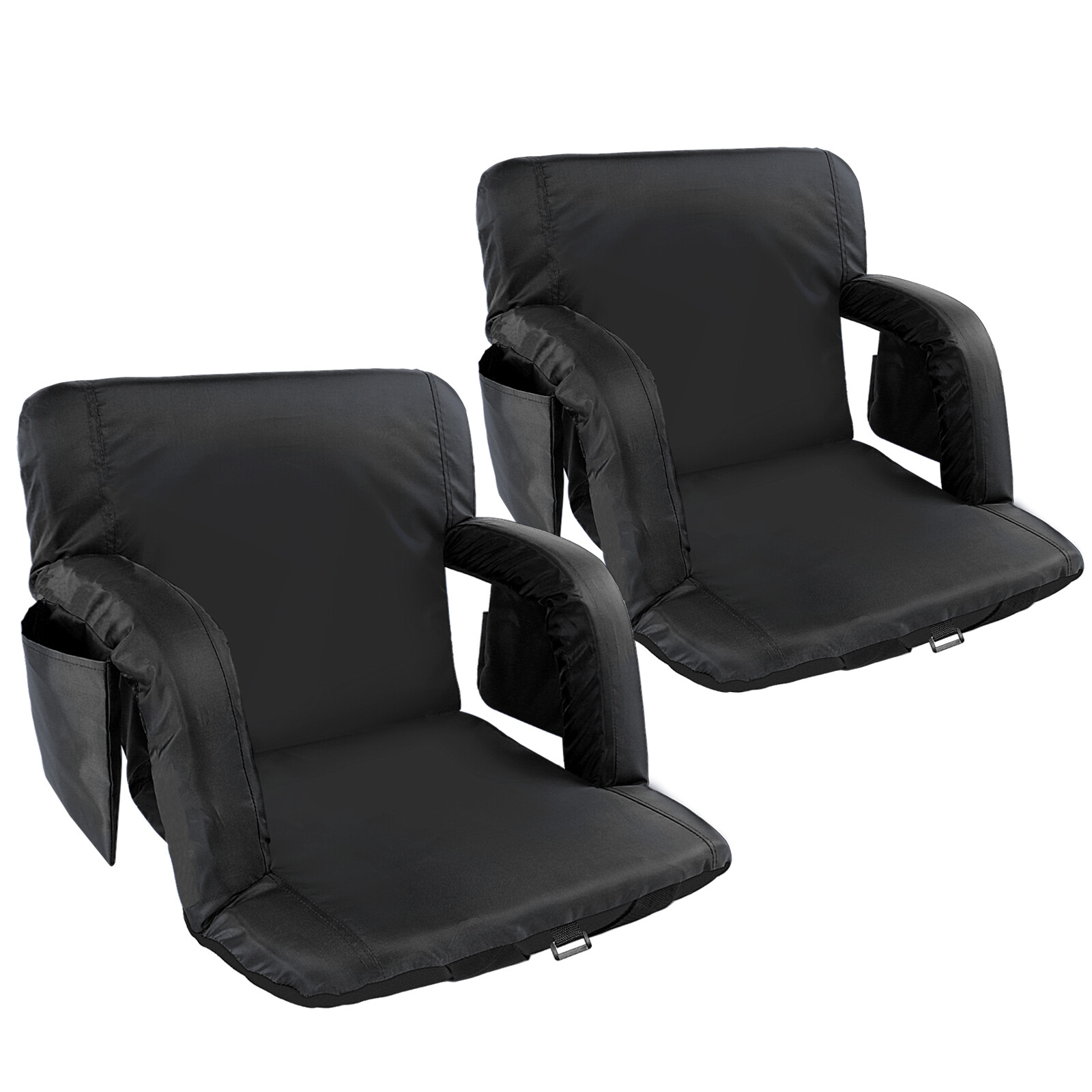 NAIZEA 2Pack Stadium Seats for Bleachers With Back Support 6 Reclining Positions