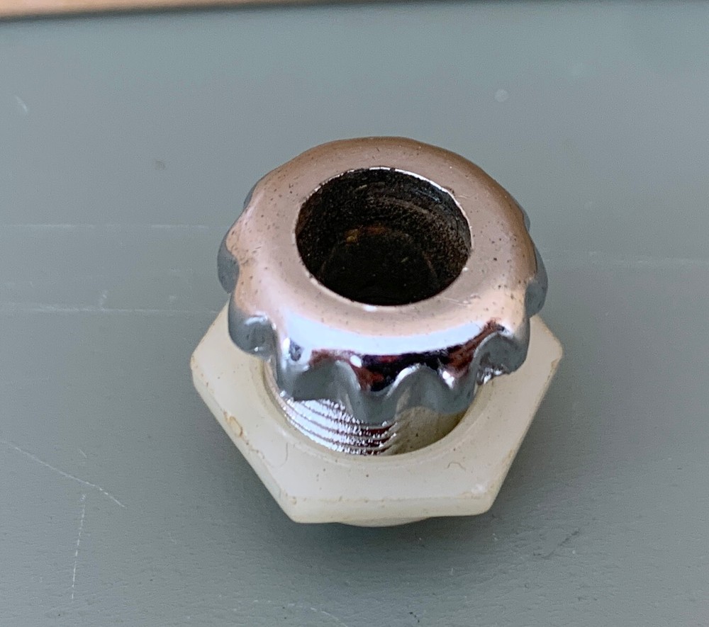 TAMA Snare Tom Shell Air Vent Hole Grommet Threaded Silver Plastic Insert Part