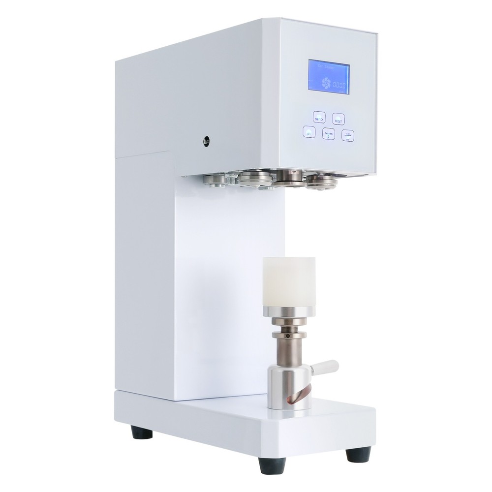 Automatic Pop Can Sealing Machine Can Sealer Container Plastic Bottles W/Counter