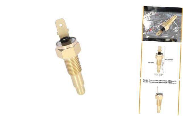 Universal Engine Cooling Fan Temperature Thermo Sensor Switch 1/8" NPT 200