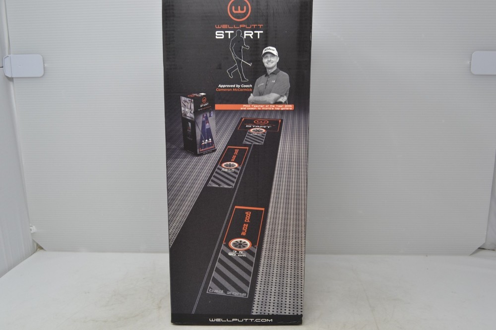 WELLPUTT Start Golf Putting Training Mat 10ft Practice Tool