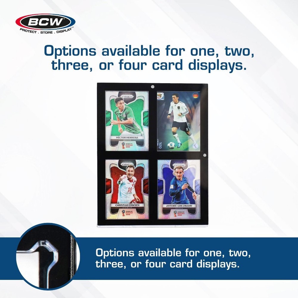 5 BCW Black Border Magnetic 35pt. Standard Sized 4-Card Holders