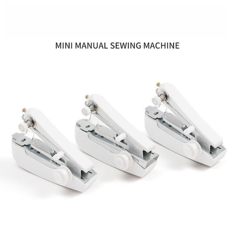 Portable Mini Sewing Machine Handheld Manual Stitching Quick Repair Tool