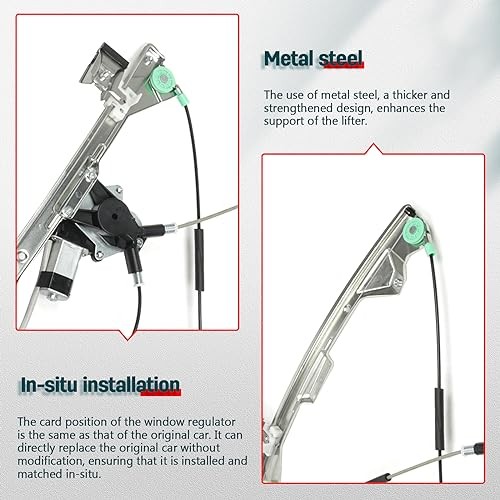 Power Window Regulator Front Left Driver Side with Motor fits for 2004-2008